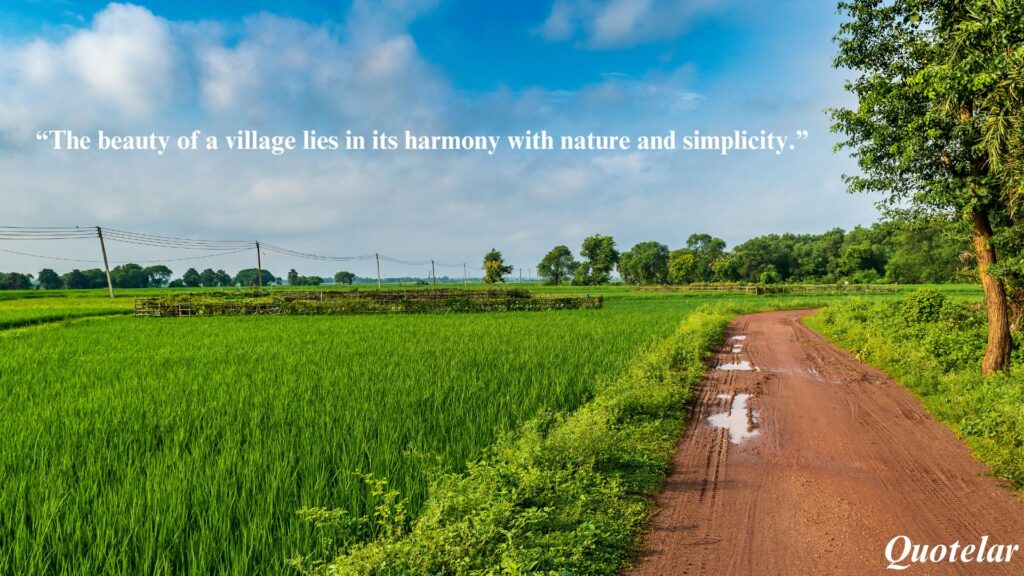 Village Nature Quotes